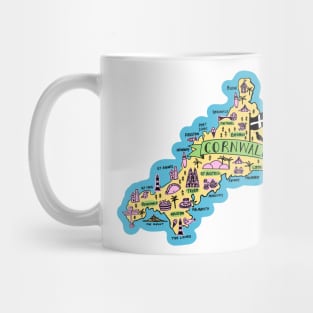 Cornwall Map Mug